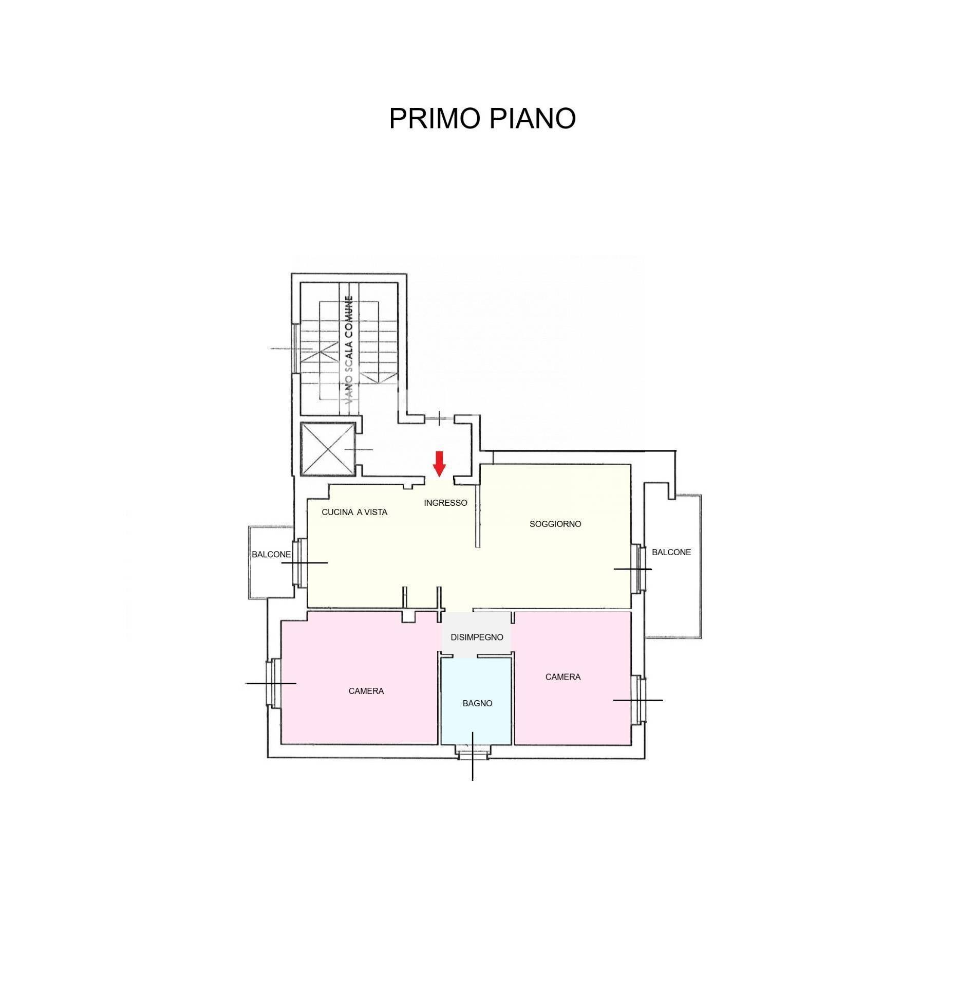 Foto 25 - Appartamento Via F.lli Sanchioli
 
2, Magenta - planimetria 1