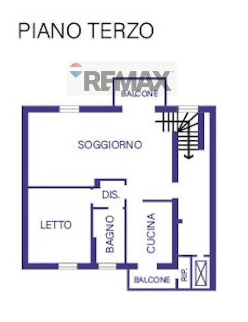 Pianta 2D - Appartamento Ferrara - planimetria 1