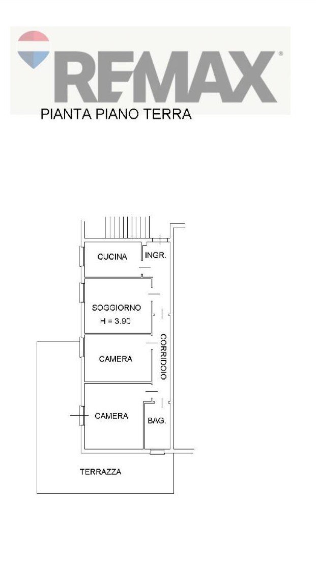 Foto 9 - Three-room apartment Via Ariosto
 
41, Mantova - floor plans 1