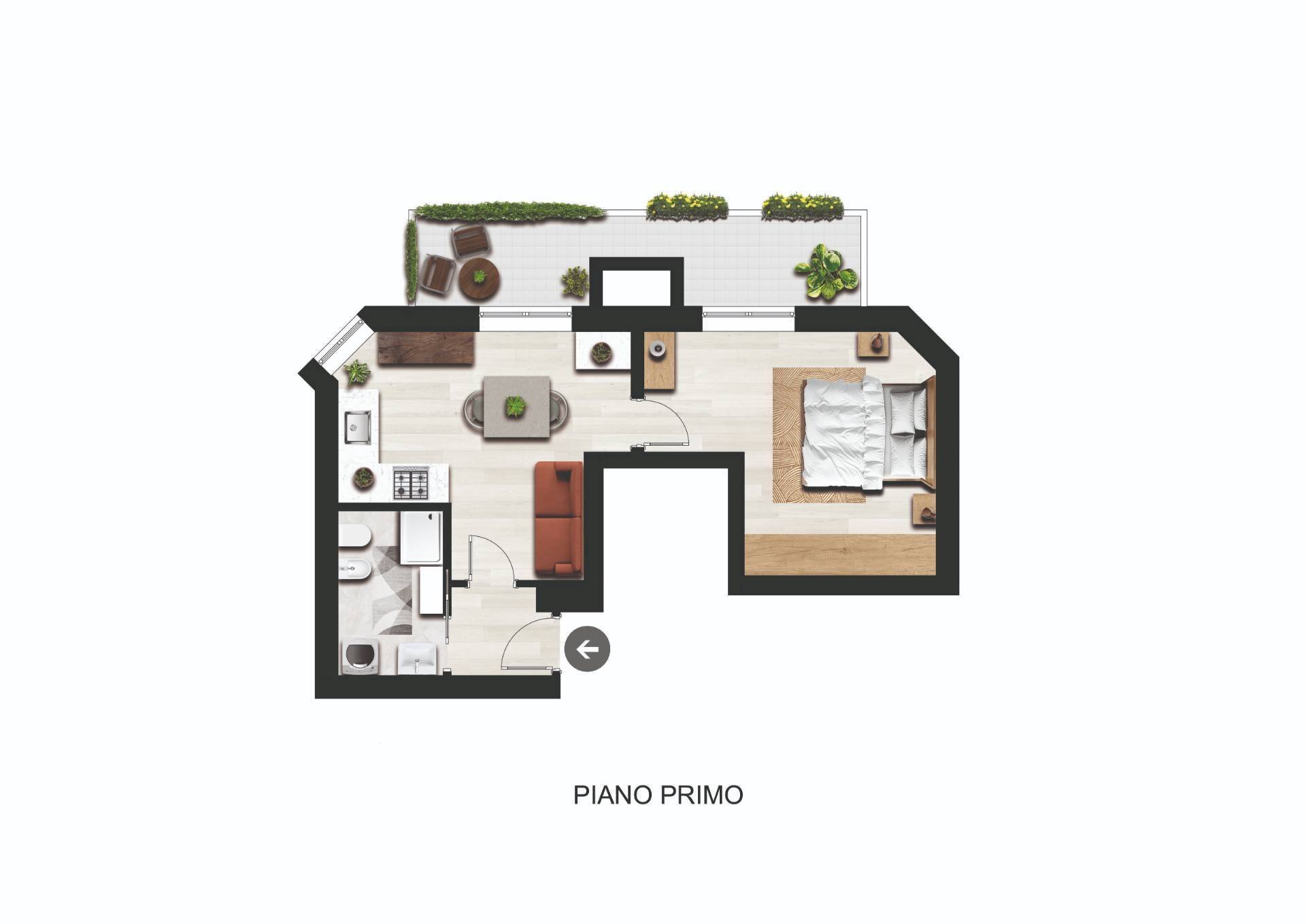 Foto 2 - Two-room apartment Via Castagnole
 
5, Volvera - floor plans 1