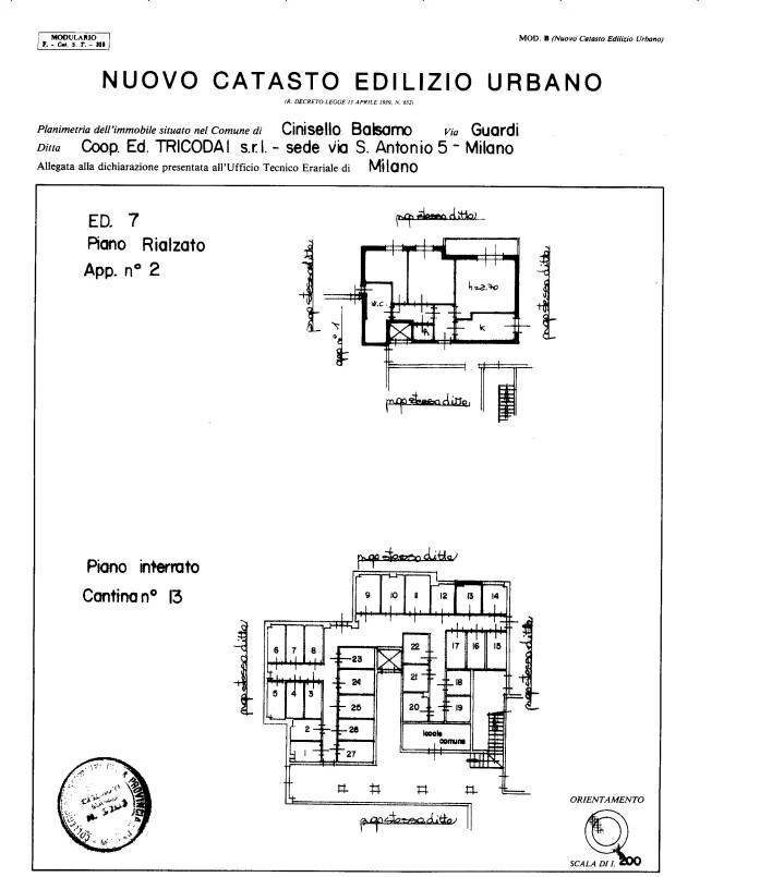 Foto 28 - Three-room apartment VIA GUARDI 58
 
58, Cinisello Balsamo - floor plans 1