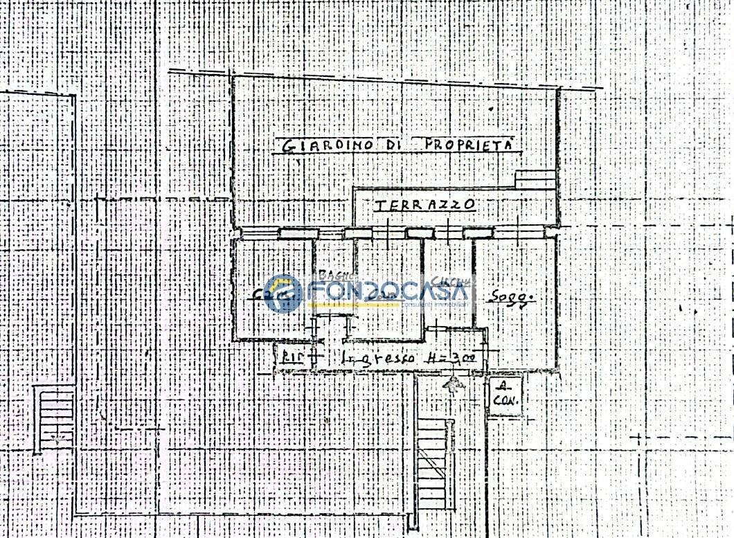 scheda catastale - Trilocale via poggioletto, Massa - planimetria 1