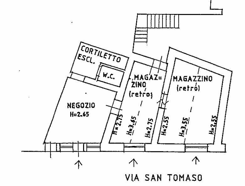 Foto 20 - Commercial Premises via San Tomaso
 
41, Bergamo - floor plans 1