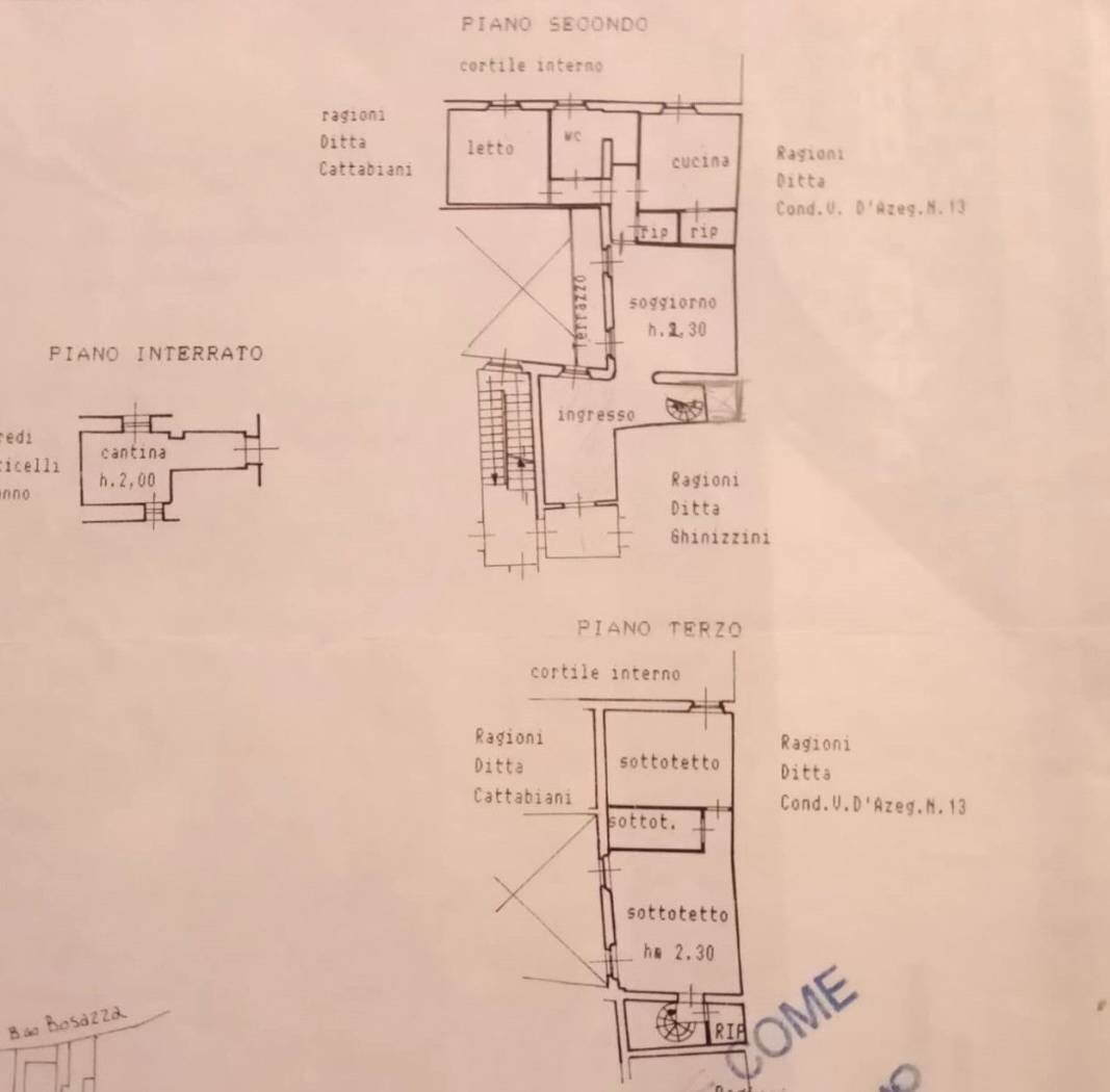 Quadrilocale strada Massimo d'Azeglio, 15, Parma (zona Oltretorrente) - planimetria 1