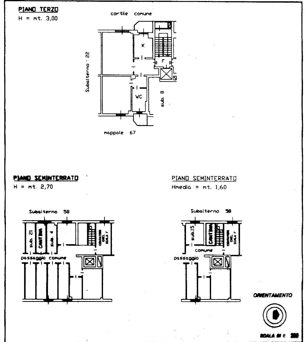 Two-room apartment via Campestre, 250, Sesto San Giovanni - floor plans 1