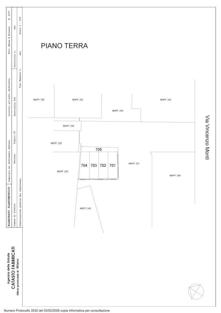 Box via Vincenzo Monti, 23, Corsico - planimetria 1