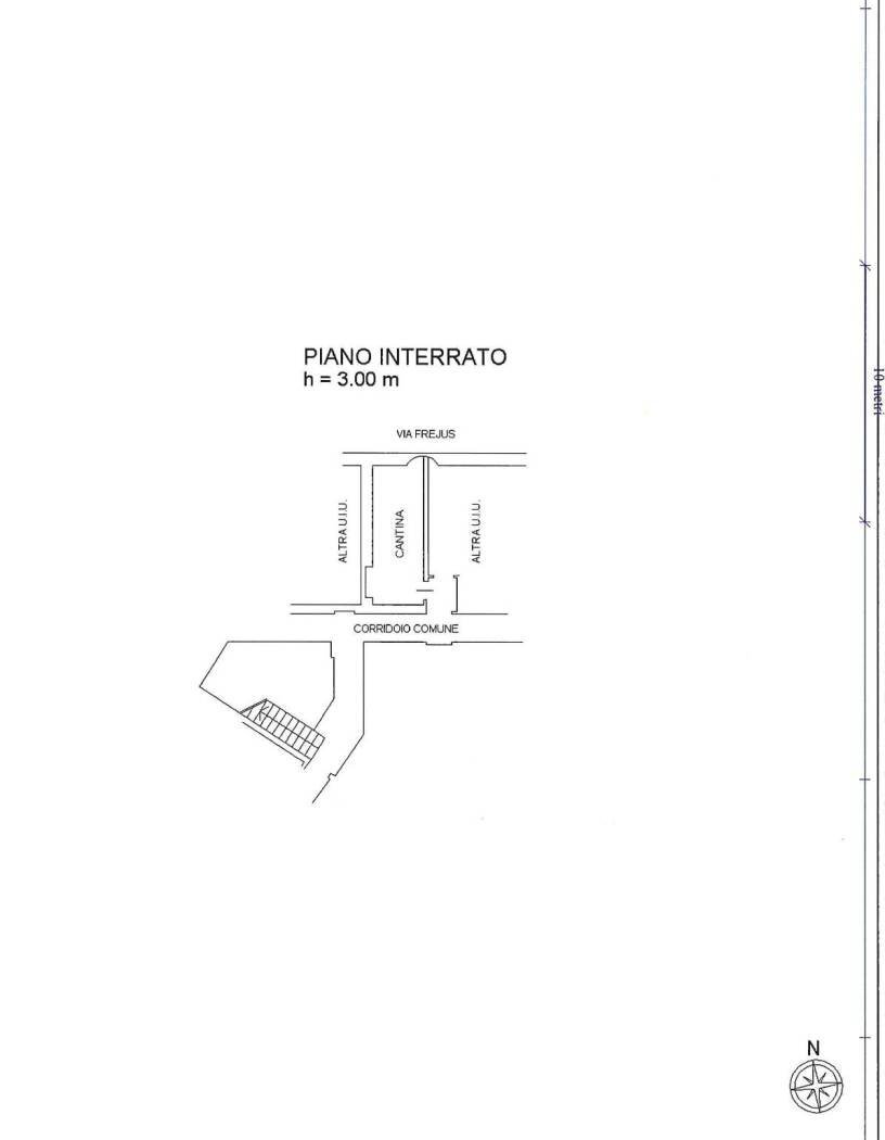 Bilocale via Frejus, 41, Torino (zona Cenisia) - planimetria 1