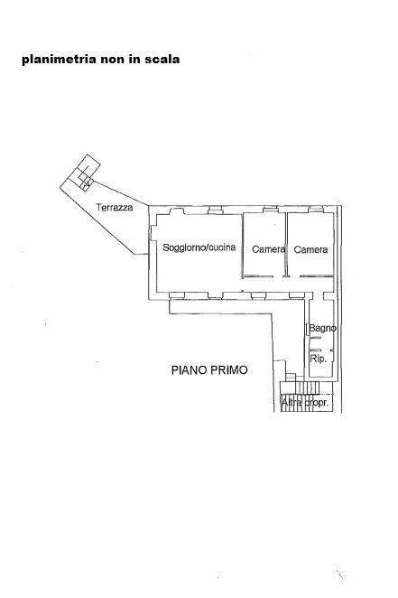 Appartamento Ca' Intersenga, Vignale Monferrato - planimetria 1