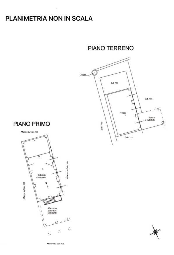 Rustico via Asti, San Sebastiano da Po - planimetria 1