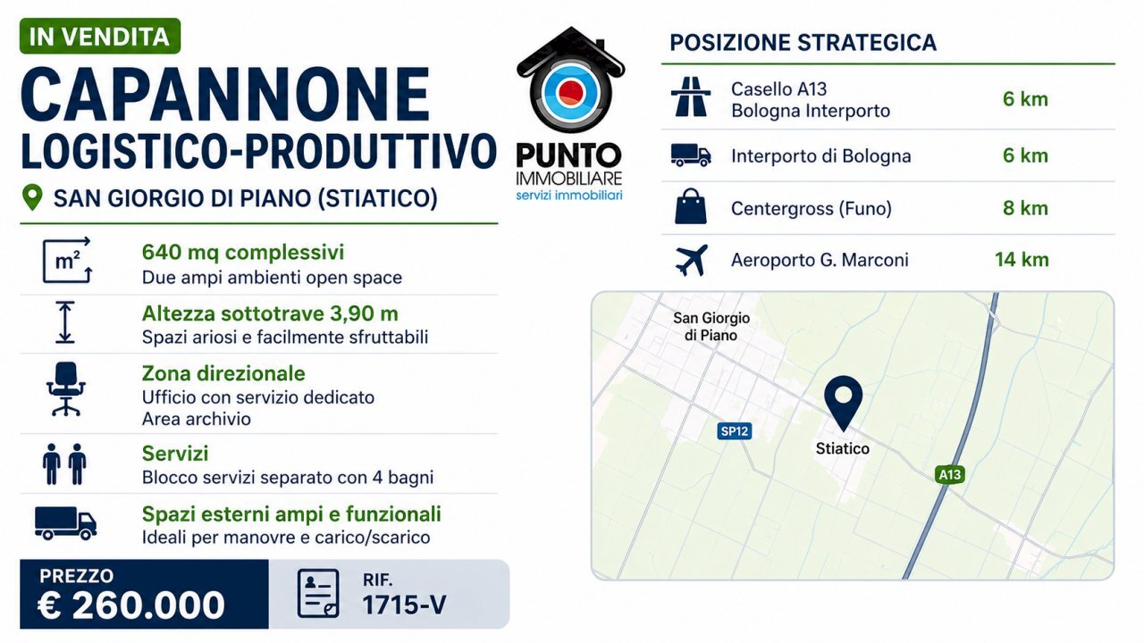 pubblicita 1715-V.png - Capannone Via dé Giudei 3, San Giorgio di Piano - foto 1