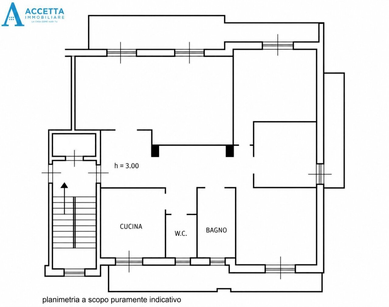 planimetria - Four-room apartment Via Caduti di Nassirya 26, Taranto - floor plans 1