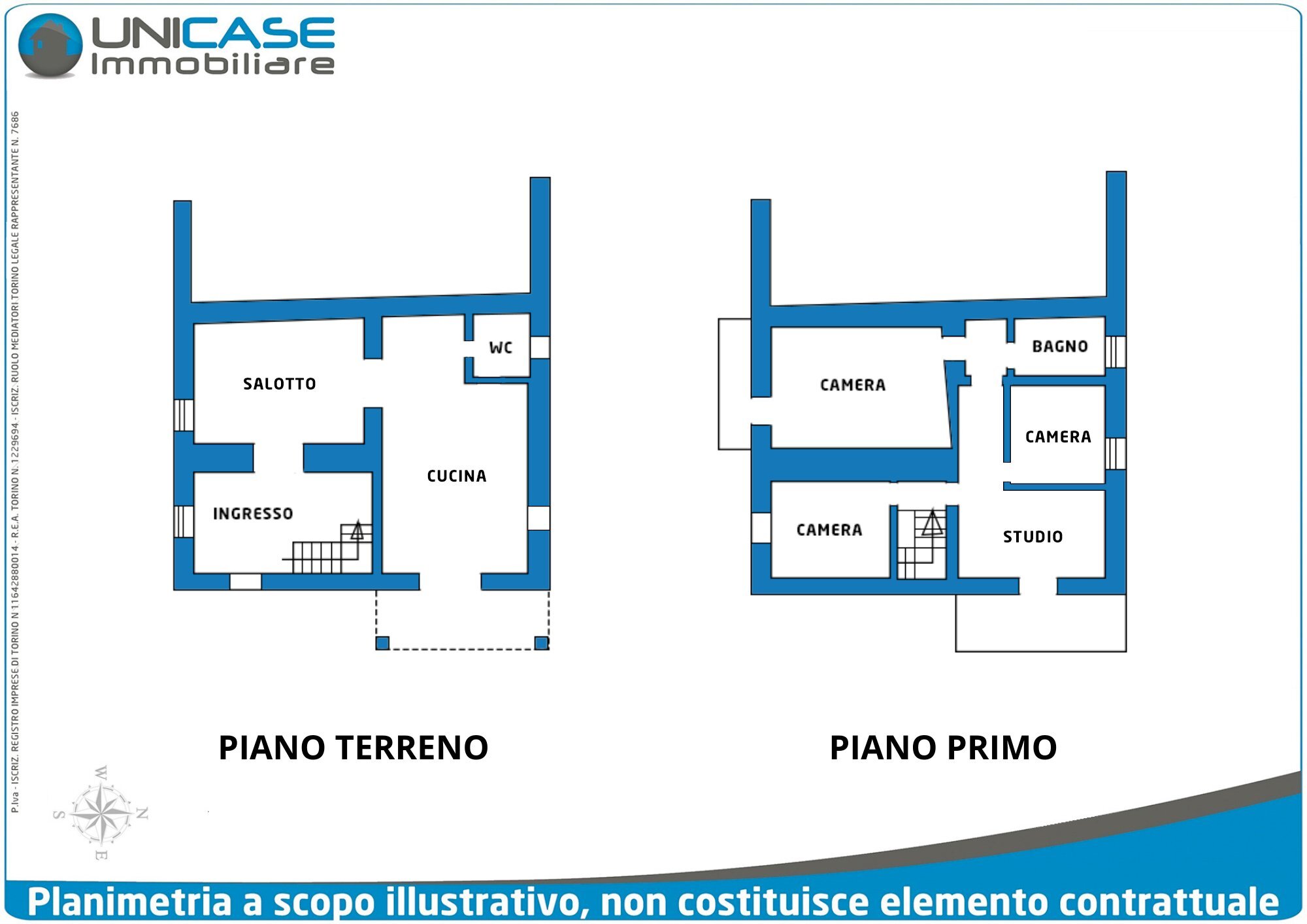 Abitazione - Casa semi indipendente Via Bassa, 26, Bagnolo Piemonte - planimetria 1