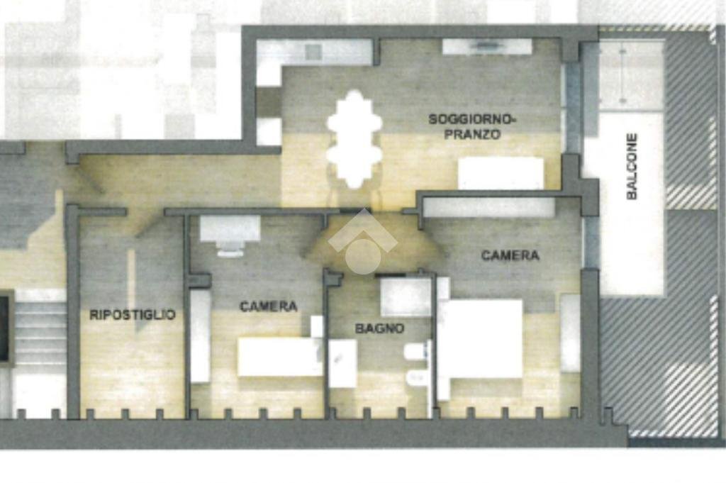 Four-room apartment Via Nino Bixio, Novellara - floor plans 1