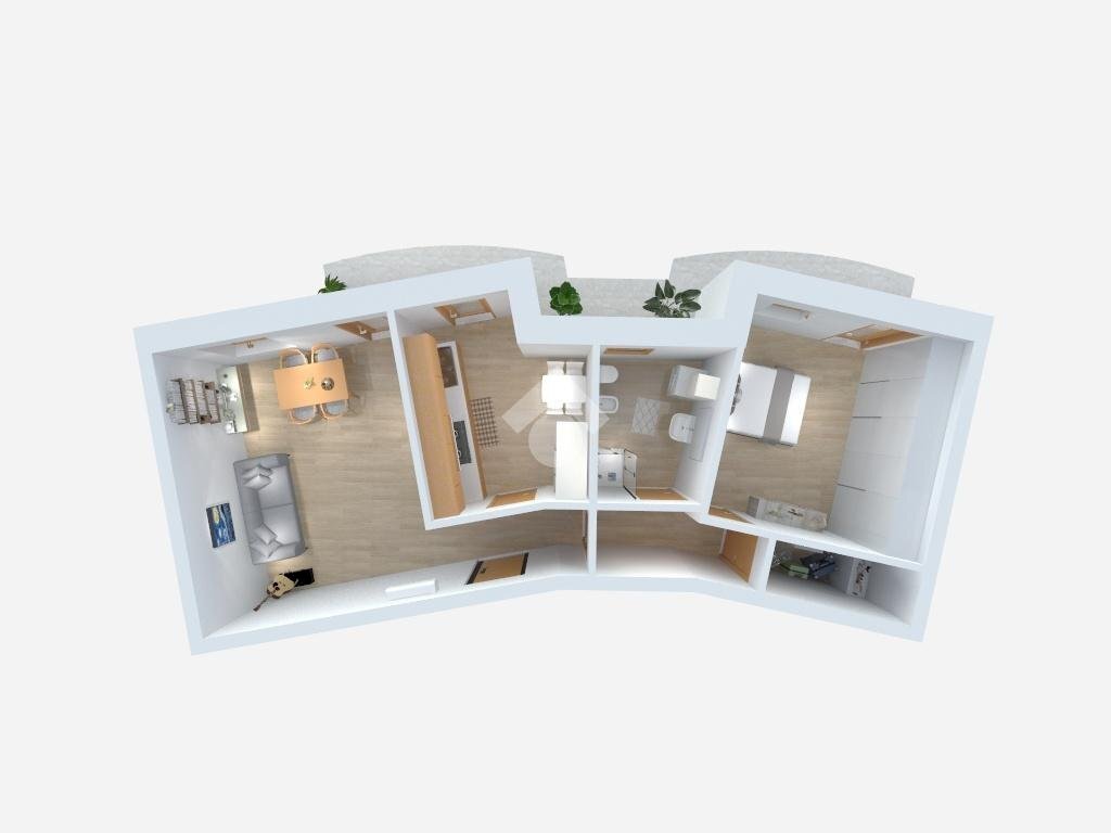 Bilocale Via Candoglia, Milano (zona Affori) - planimetria 1