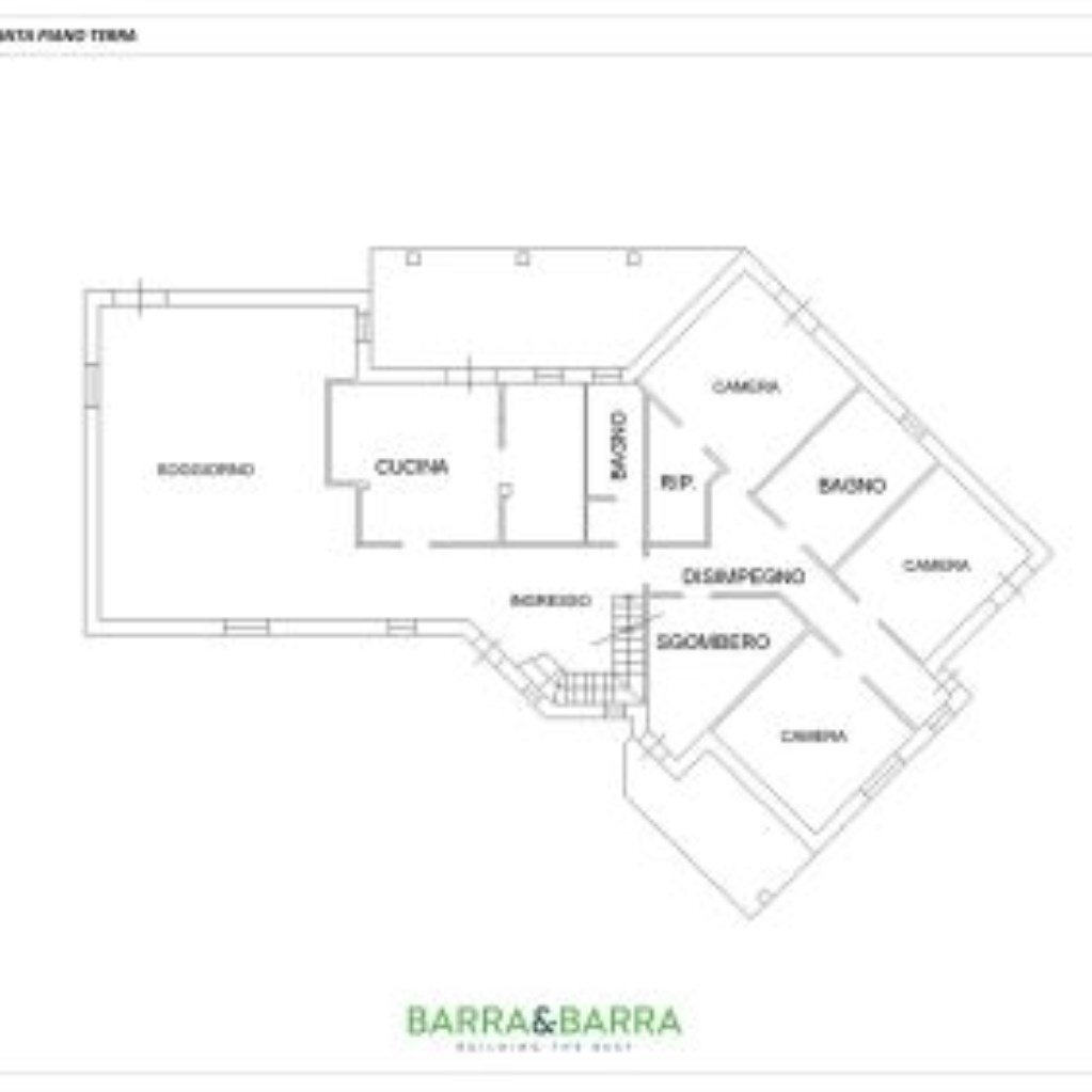 Villa Via Ceresa, 19, Busca - floor plans 1