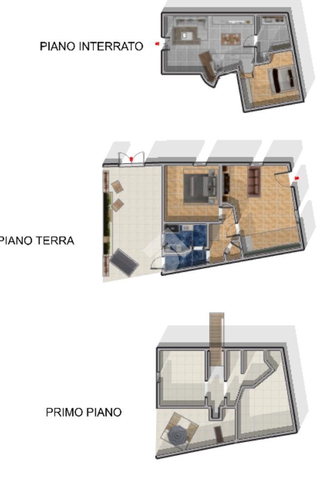 Casa indipendente Via Monginevro, Torino (zona San Paolo) - planimetria 1