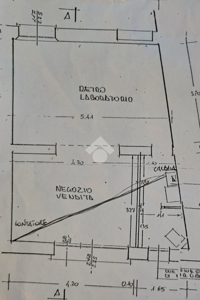 Negozio Via Marsala, Bologna (zona Centro Storico) - planimetria 1