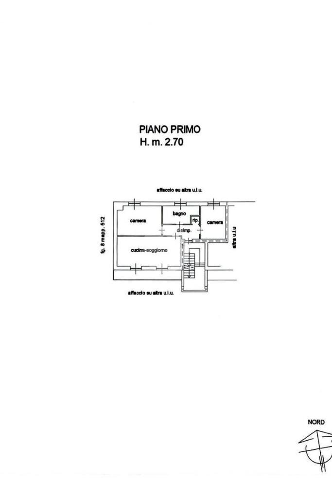 Three-room apartment Via Val della Torre, Alpignano - floor plans 1