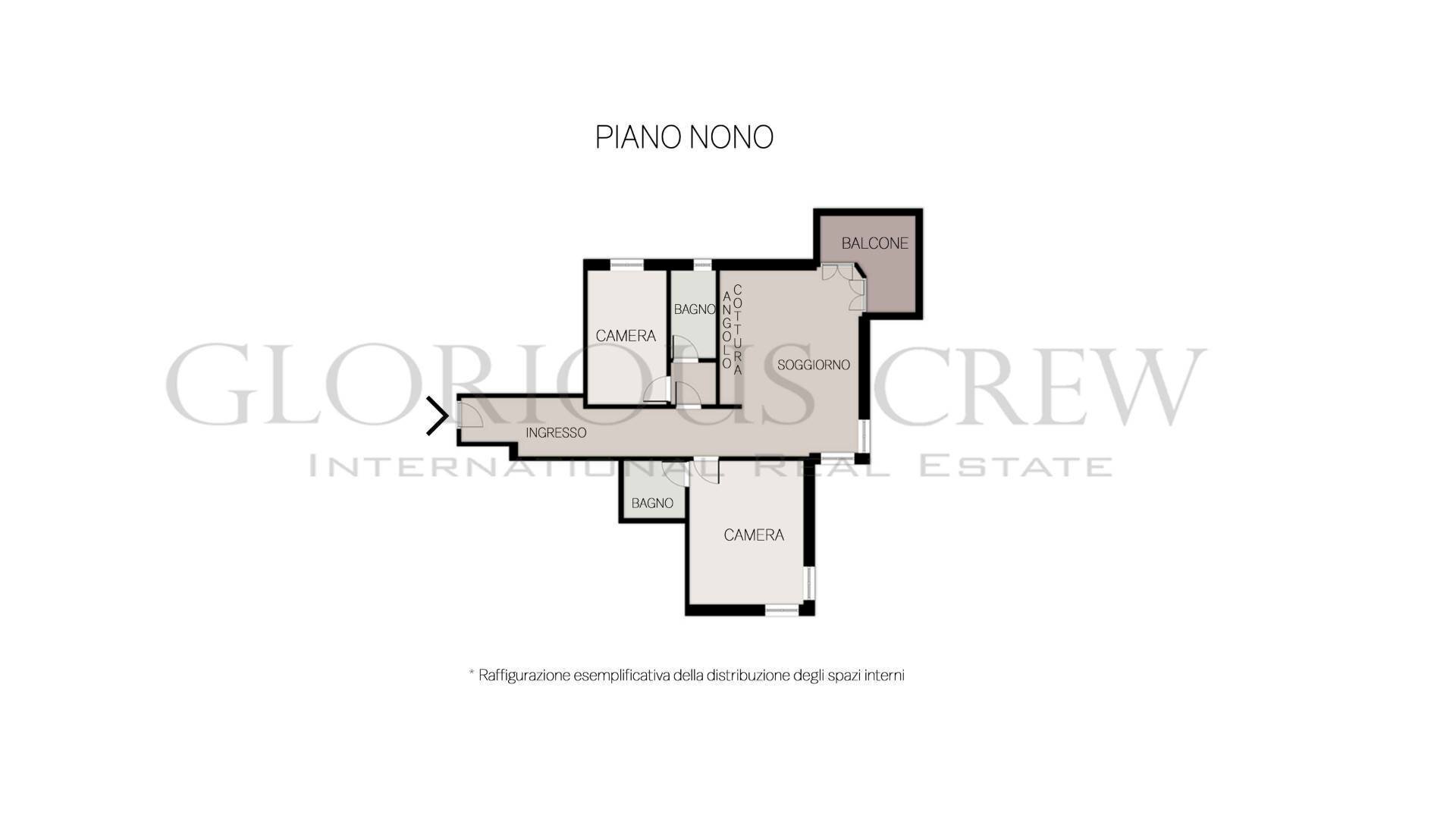Foto 17 - Three-room apartment Strada Anulare, Segrate - floor plans 1