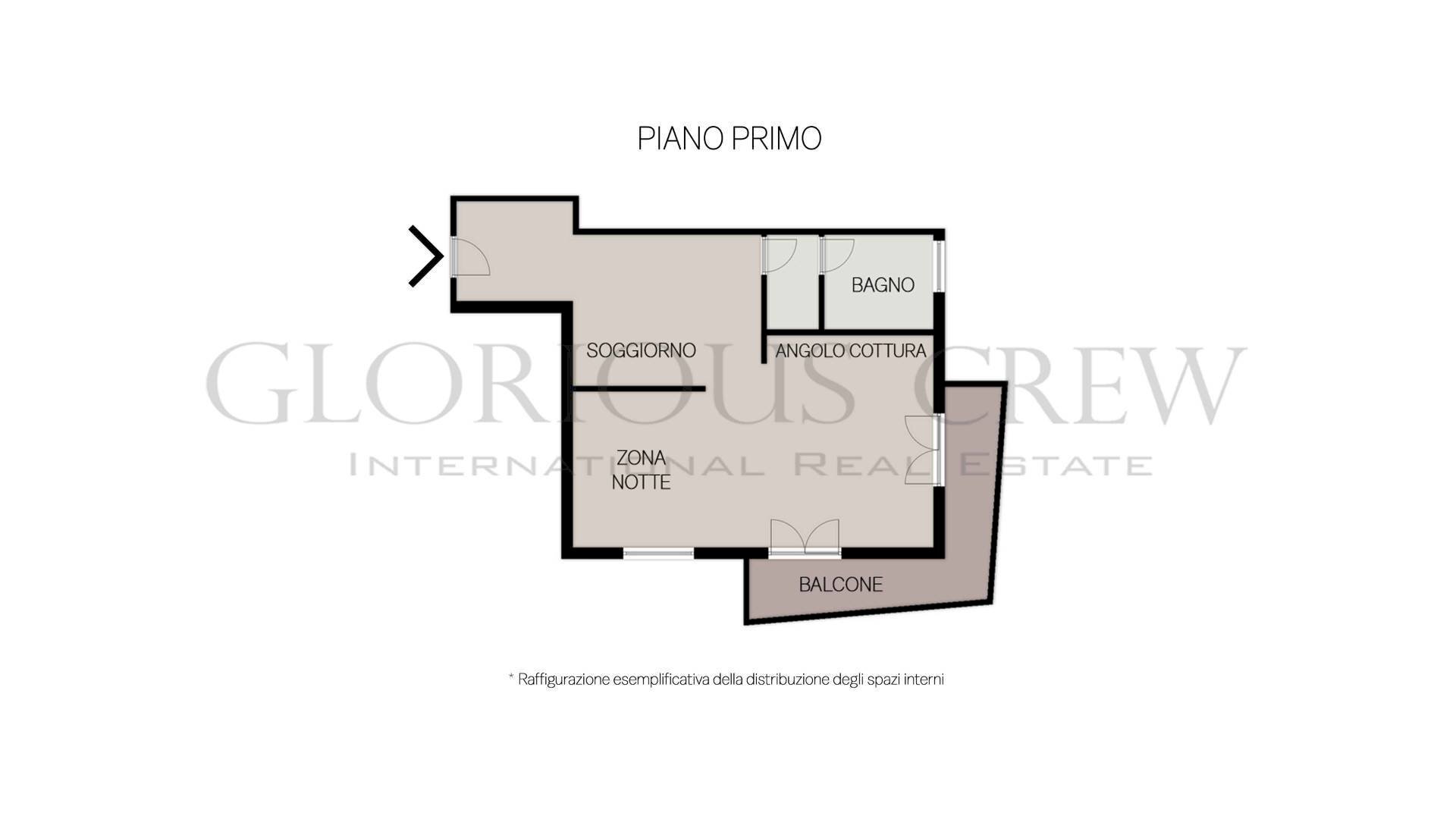 Foto 12 - One-room apartment Via Schivardi, Brescia - floor plans 1