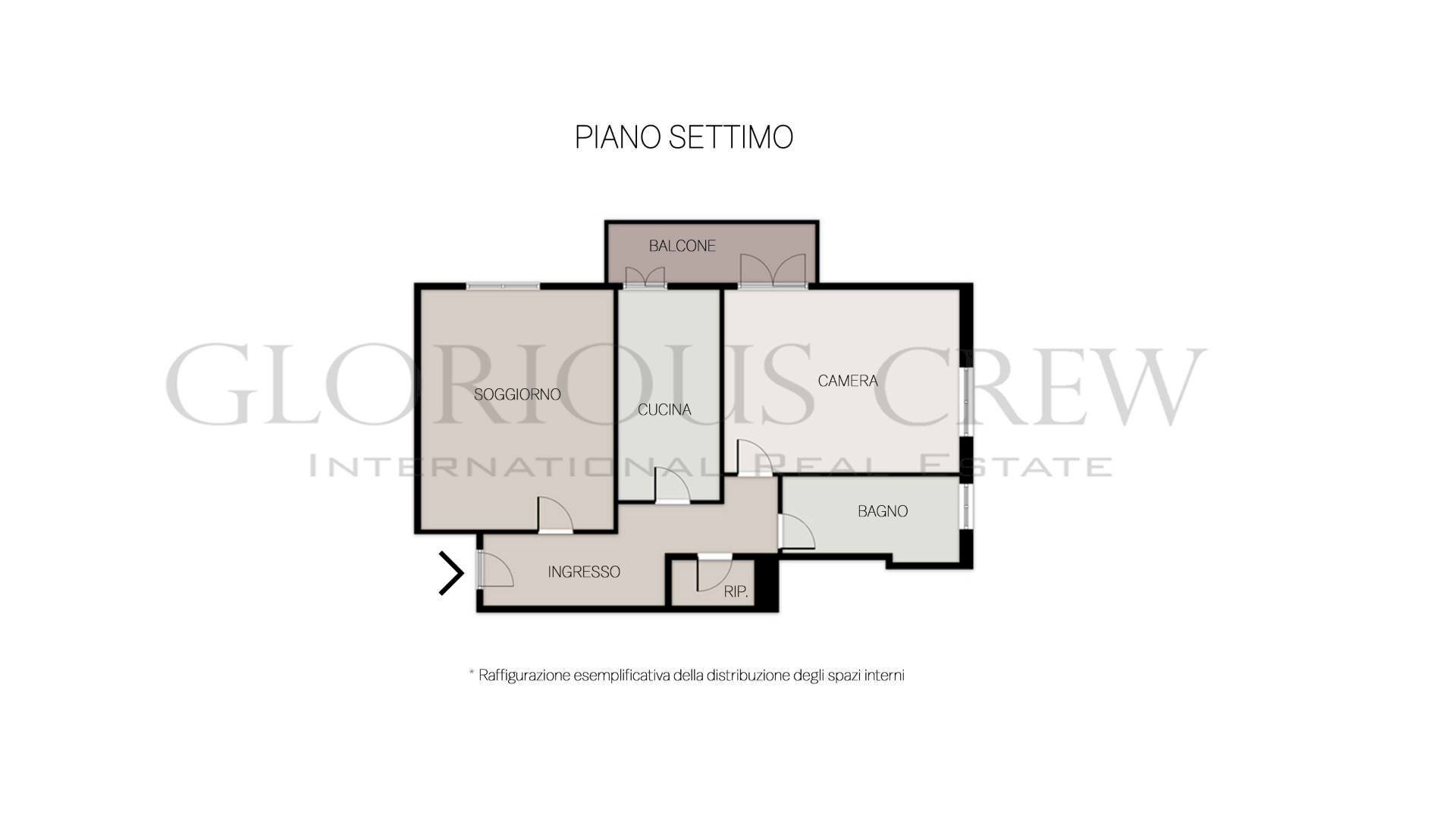 Foto 15 - Appartamento Viale San Gimignano, Milano - planimetria 1