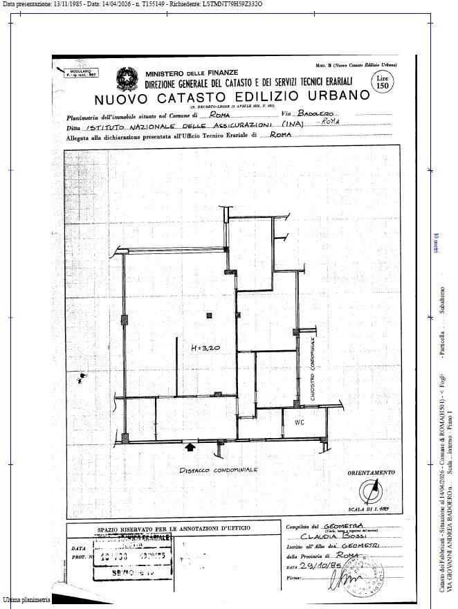 Foto 22 - Office Via Giovanni Andrea Badoero, Roma - floor plans 1