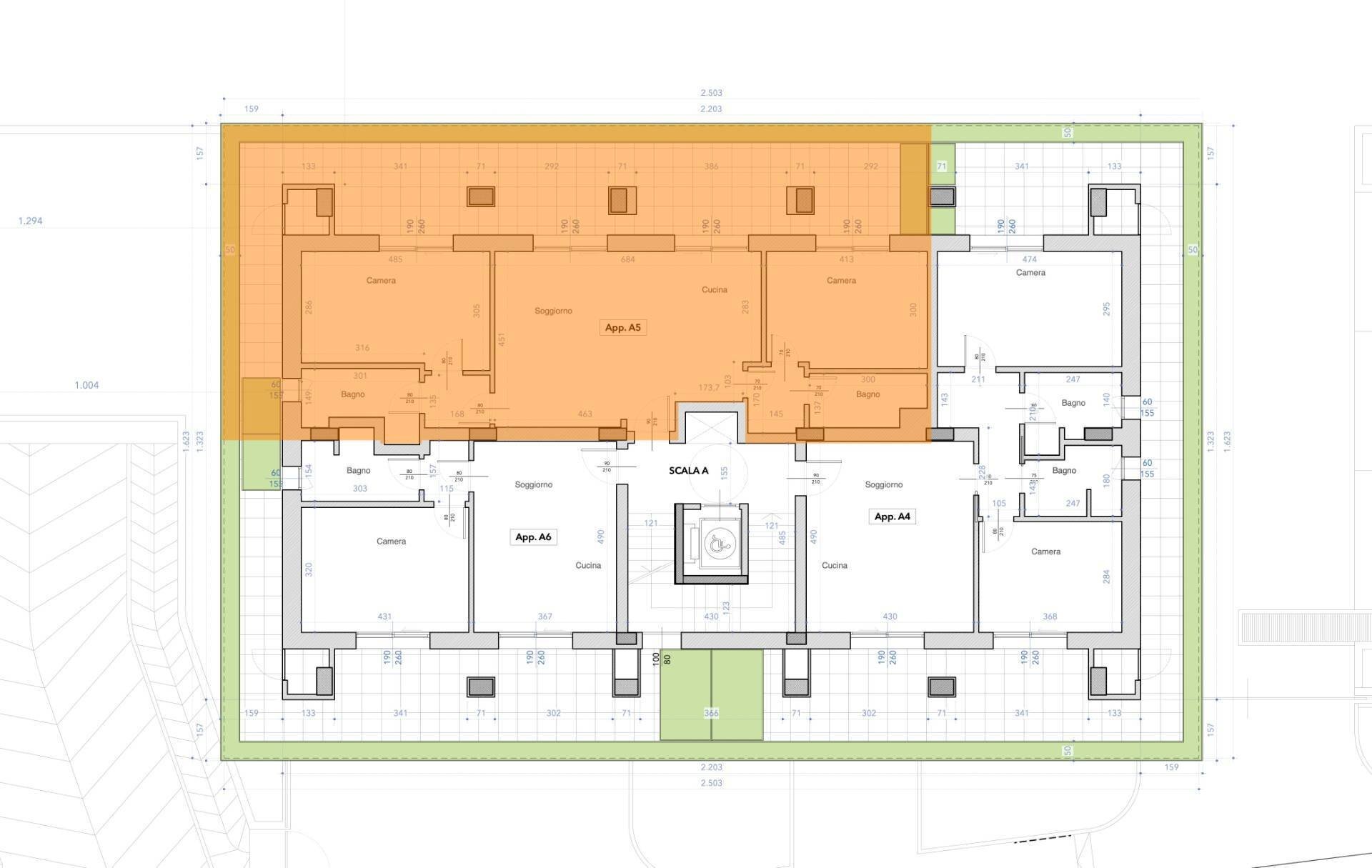 Foto 74 - Three-room apartment Via Formentini
 
1, San Benedetto del Tronto - floor plans 1