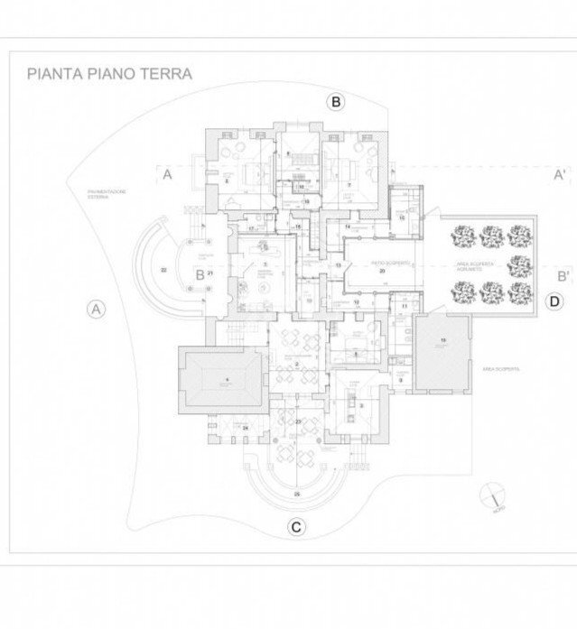 Planimetria - Villa Via Castel del Monte
 
Snc, Corato - floor plans 1