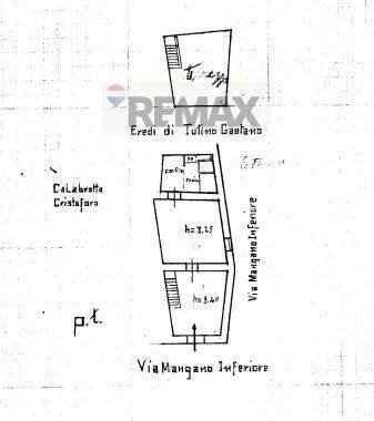 Pianta 2D - Casa indipendente Via S. Piero Patti
 
58, Acireale - planimetria 1