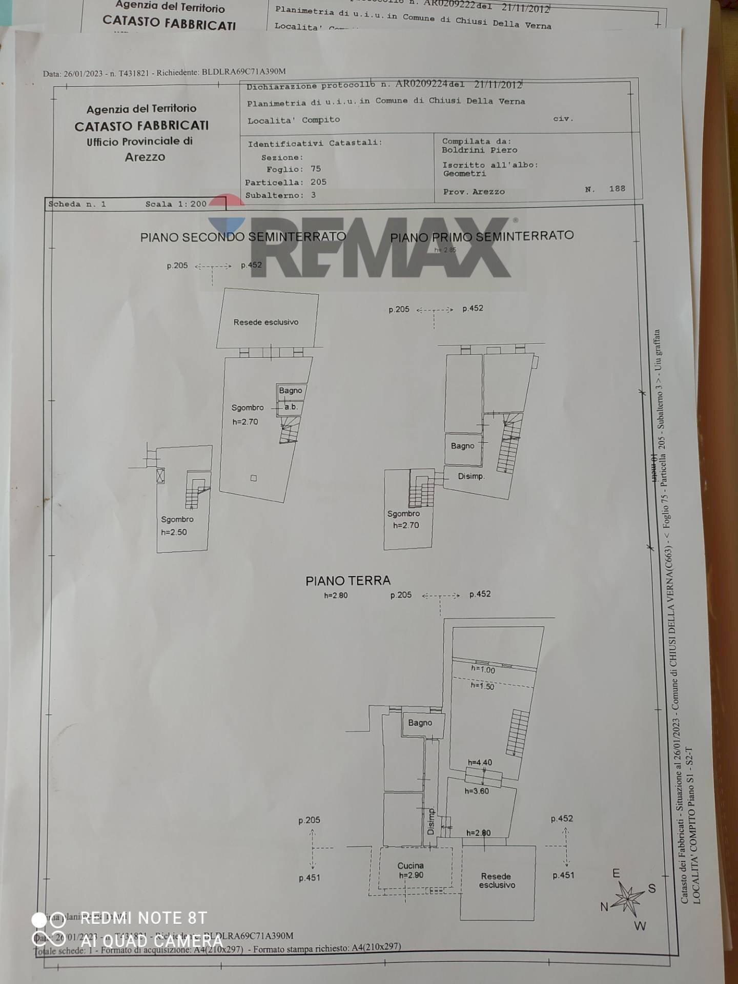 Pianta 2D - Casa semi indipendente Località Compito
 
6, Chiusi della Verna - planimetria 1