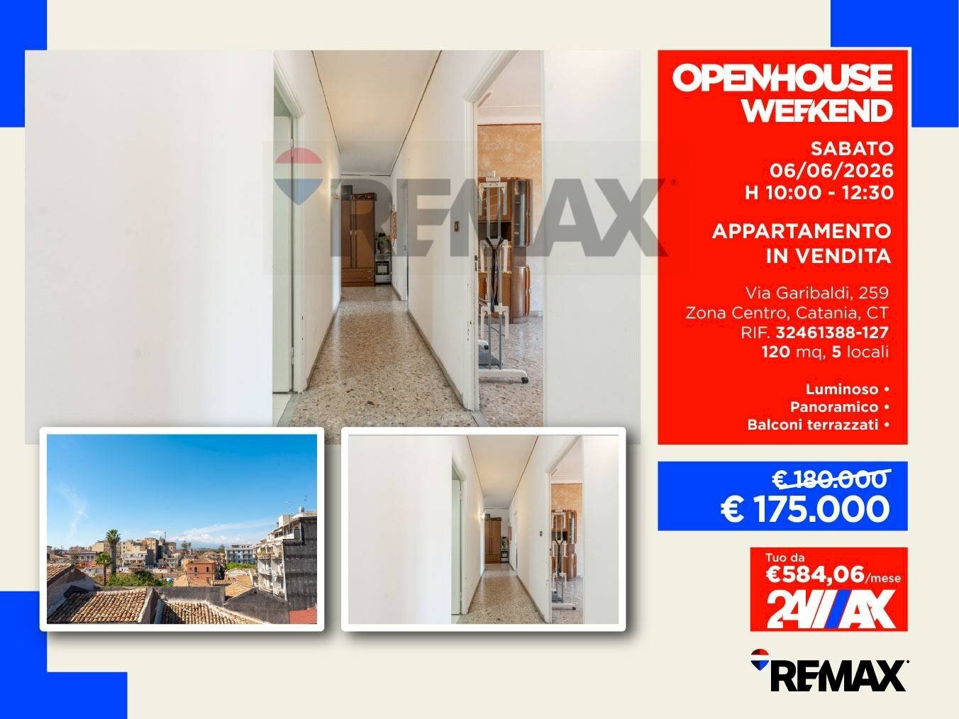 Hall / corridoio - Apartment Via Garibaldi
 
259, Catania - photo 1