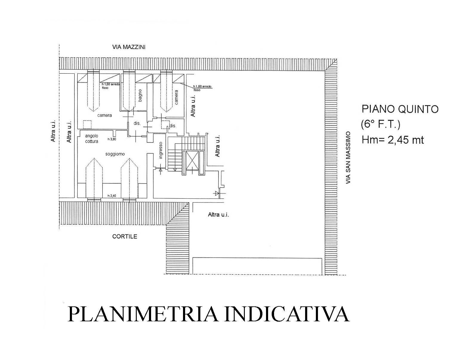 Foto 21 - Attico Via Mazzini, Torino - planimetria 1