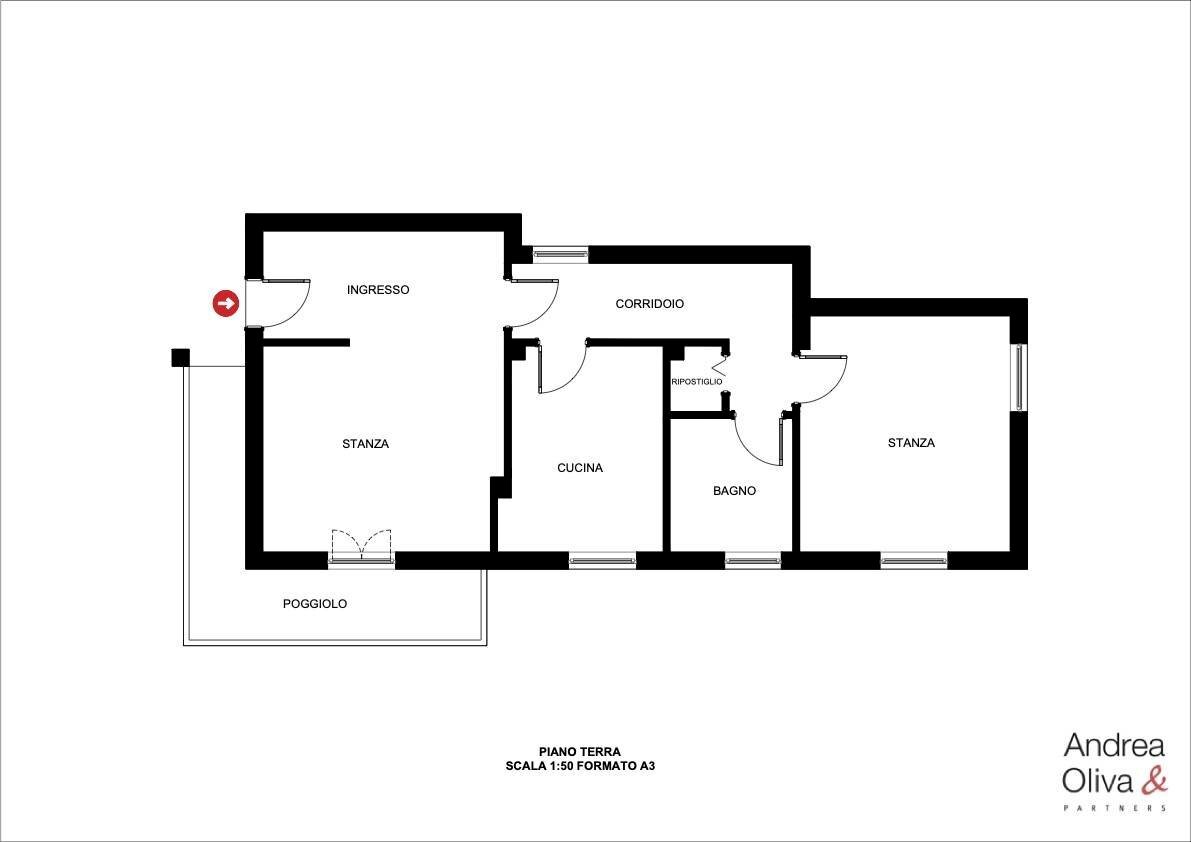 Foto 26 - Two-room apartment Via Del Sommaco, Trieste - floor plans 1