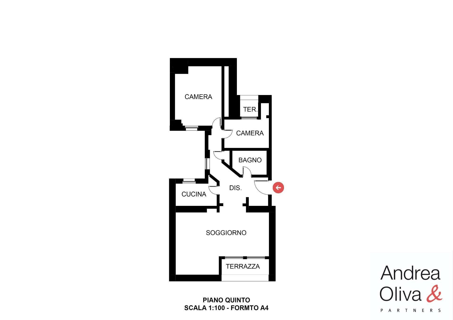 Foto 11 - Attic Via Rittmeyer, Trieste - floor plans 1