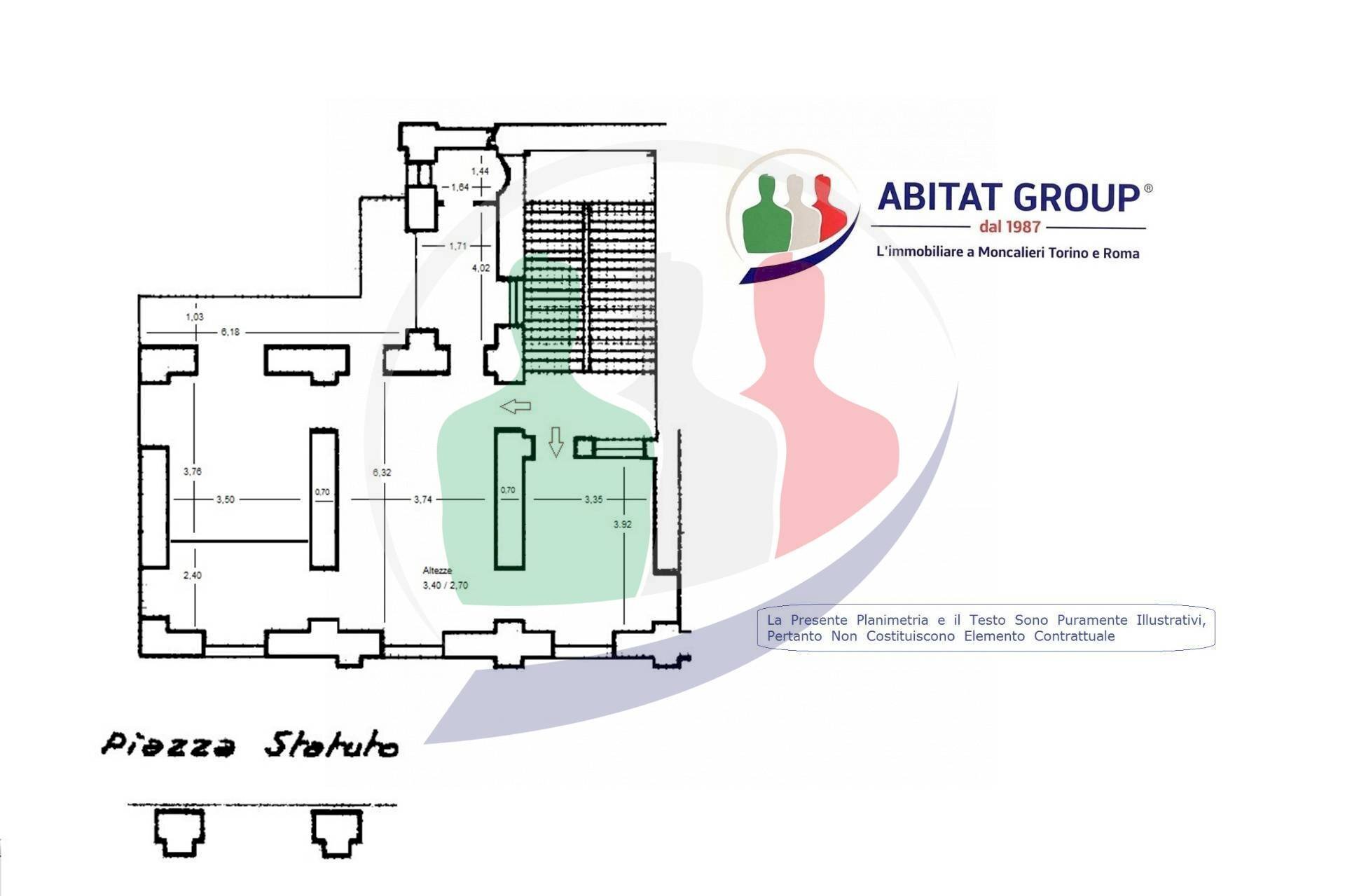 Foto 38 - Four-room apartment Piazza Statuto
 
14, Torino - floor plans 1