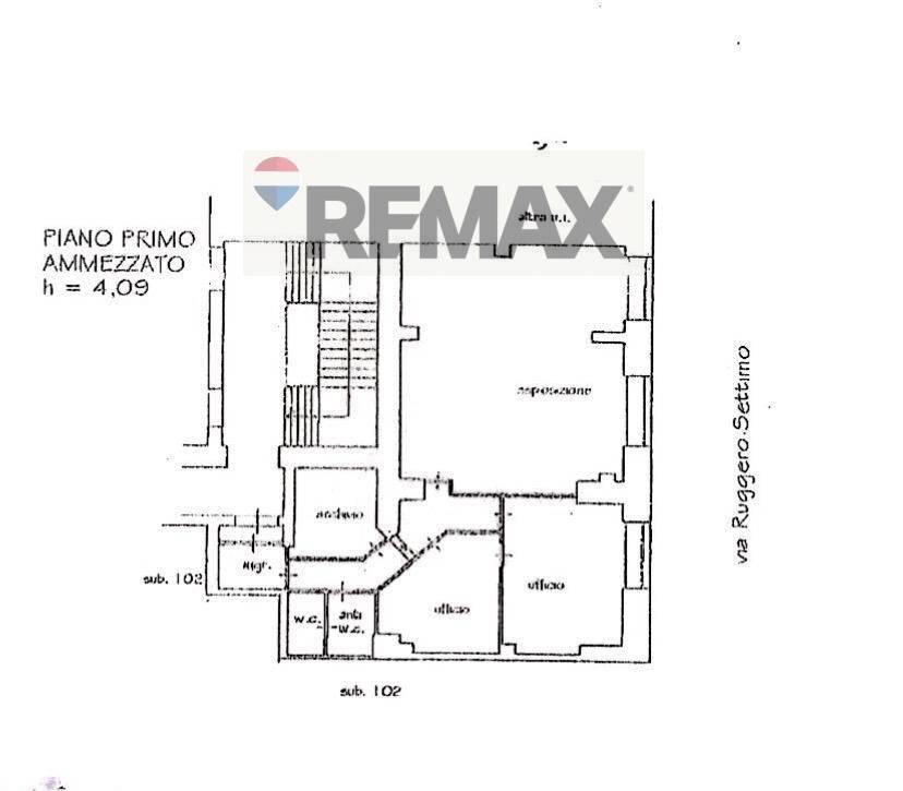 Pianta 2D - Commercial Premises Via Mariano Stabile
 
172, Palermo - floor plans 1