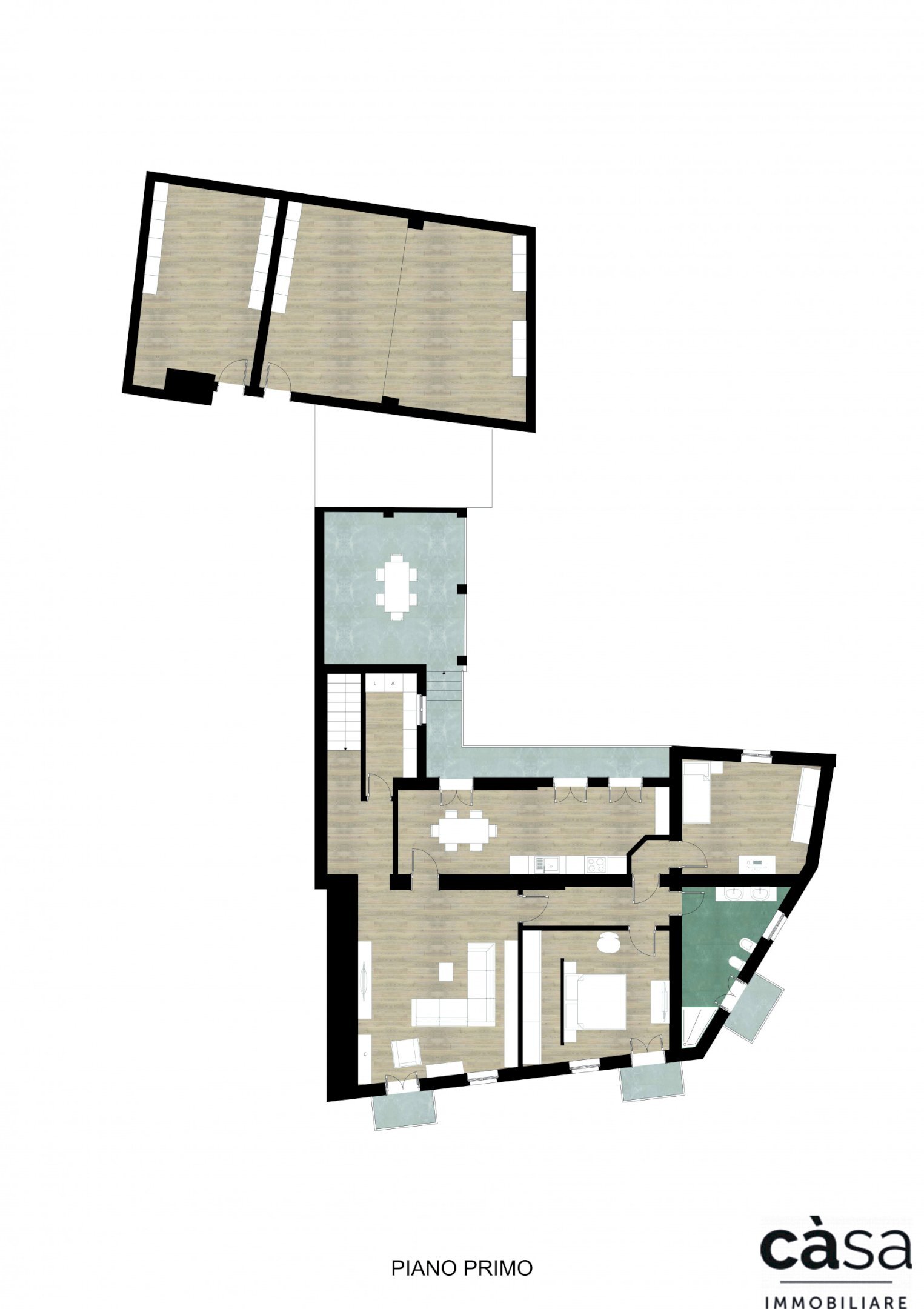 Foto 40 - Rustic Via Papa Innocenzo XI
 
1, Vedano Olona - floor plans 1