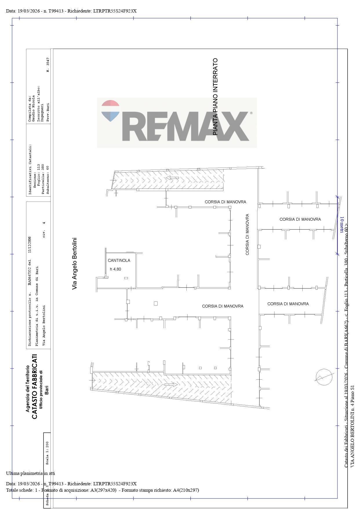 Pianta 2D - Warehouse Via Angelo Bertolini
 
4, Bari - floor plans 1