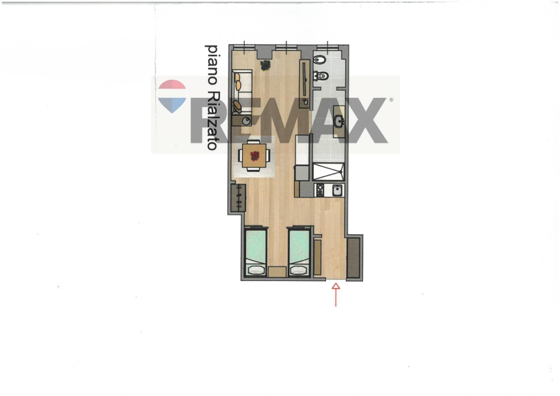 Pianta 2D - One-room apartment piazza principessa clotilde
 
6, Milano - floor plans 1