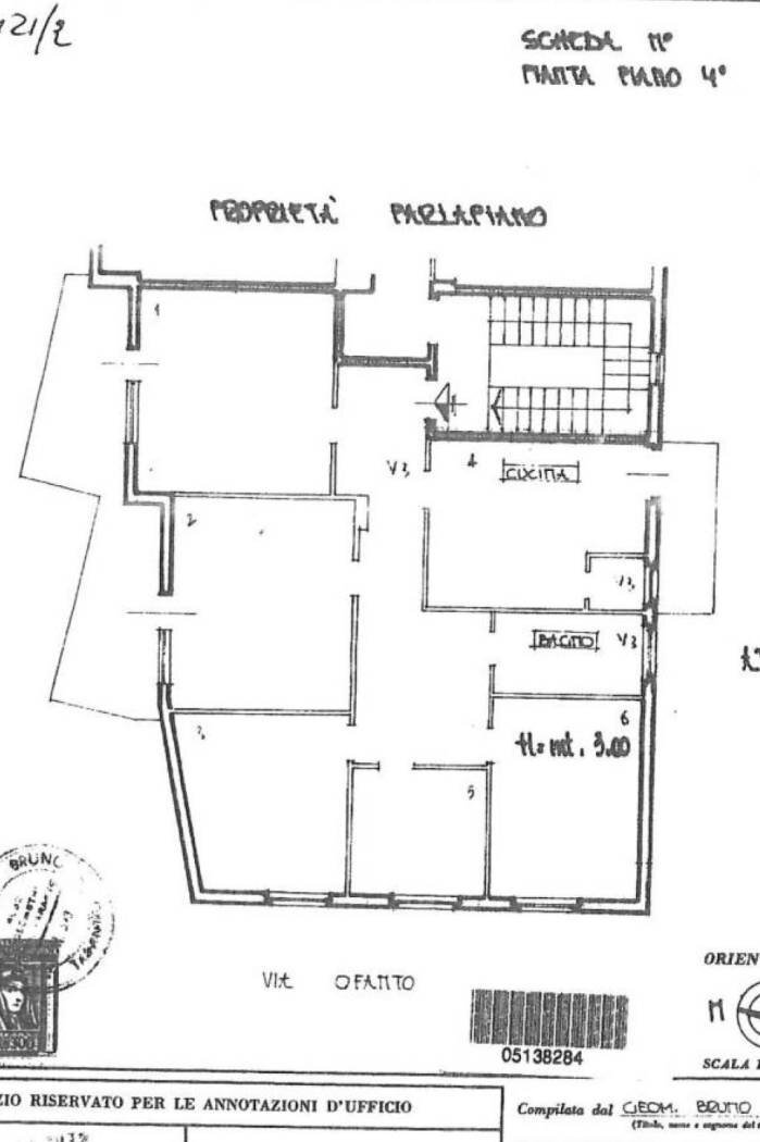 Apartment via Generale Giorgio Basta, 62, Taranto - floor plans 1
