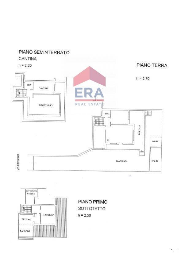 Foto 29 - Villa a Schiera Via Bronzolo, Roma - planimetria 1