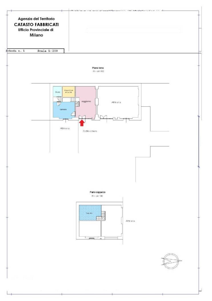 Loft via Cardinale Ascanio Sforza, 9, Milano - planimetria 1