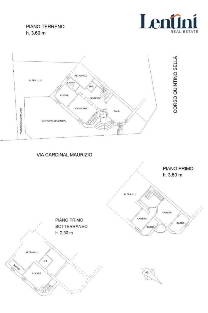 Villa via Cardinale Maurizio, 36, Torino (zona Borgo Po) - planimetria 1