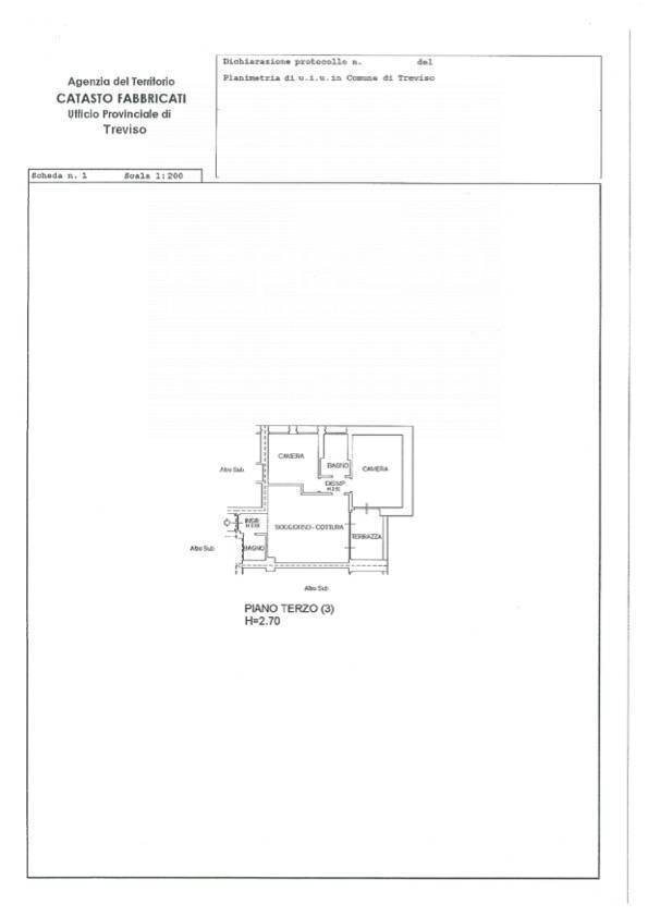 Foto 20 - Three-room apartment Piazza delle Istituzioni
 
42, Treviso - floor plans 1