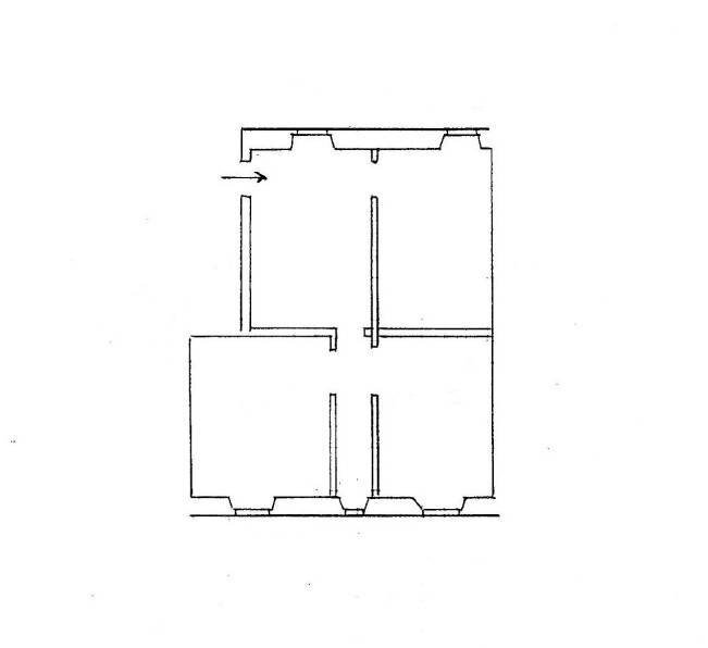 Bilocale via Ponterotto, Genova (zona Marassi) - planimetria 1