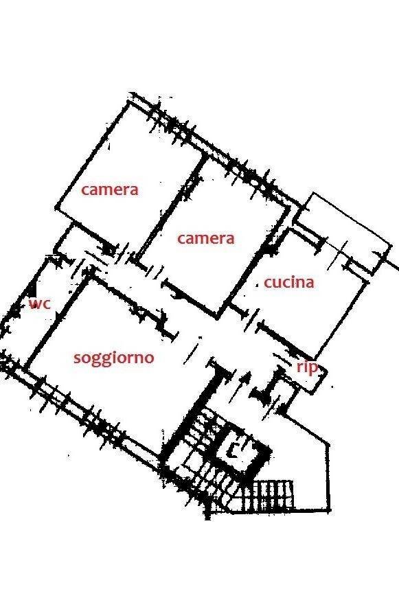 Appartamento corso 4 Novembre, 56, Alessandria - planimetria 1