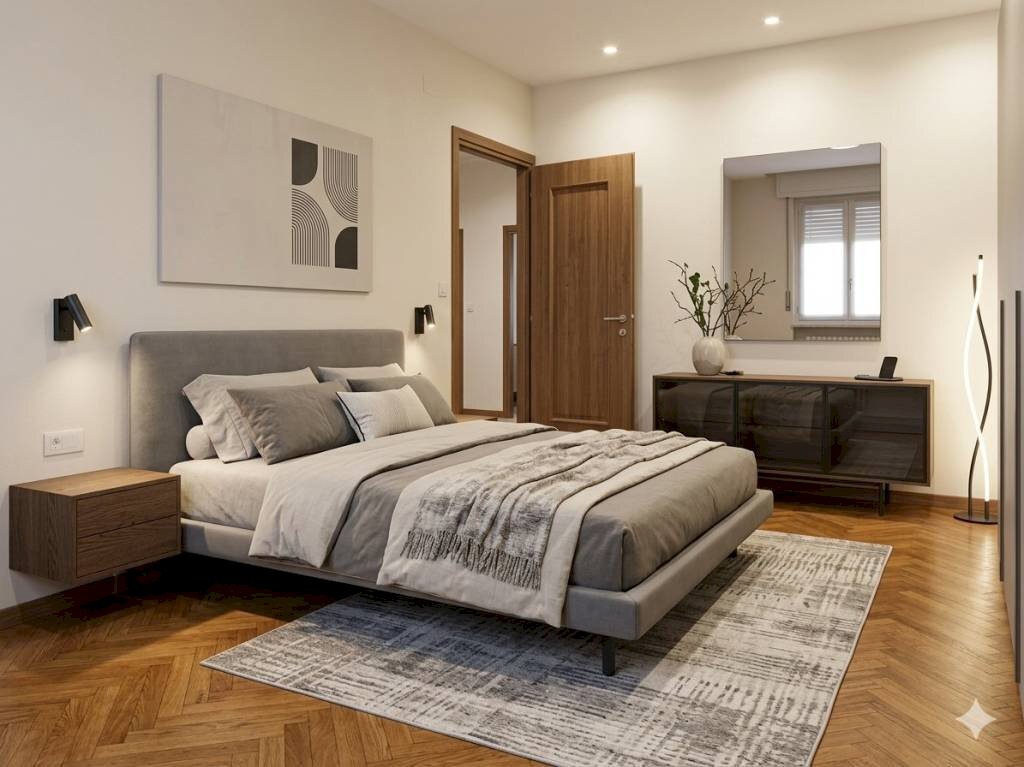 Camera da letto - Three-room apartment viale Stazione, 1BIS, Moncalieri - photo 1