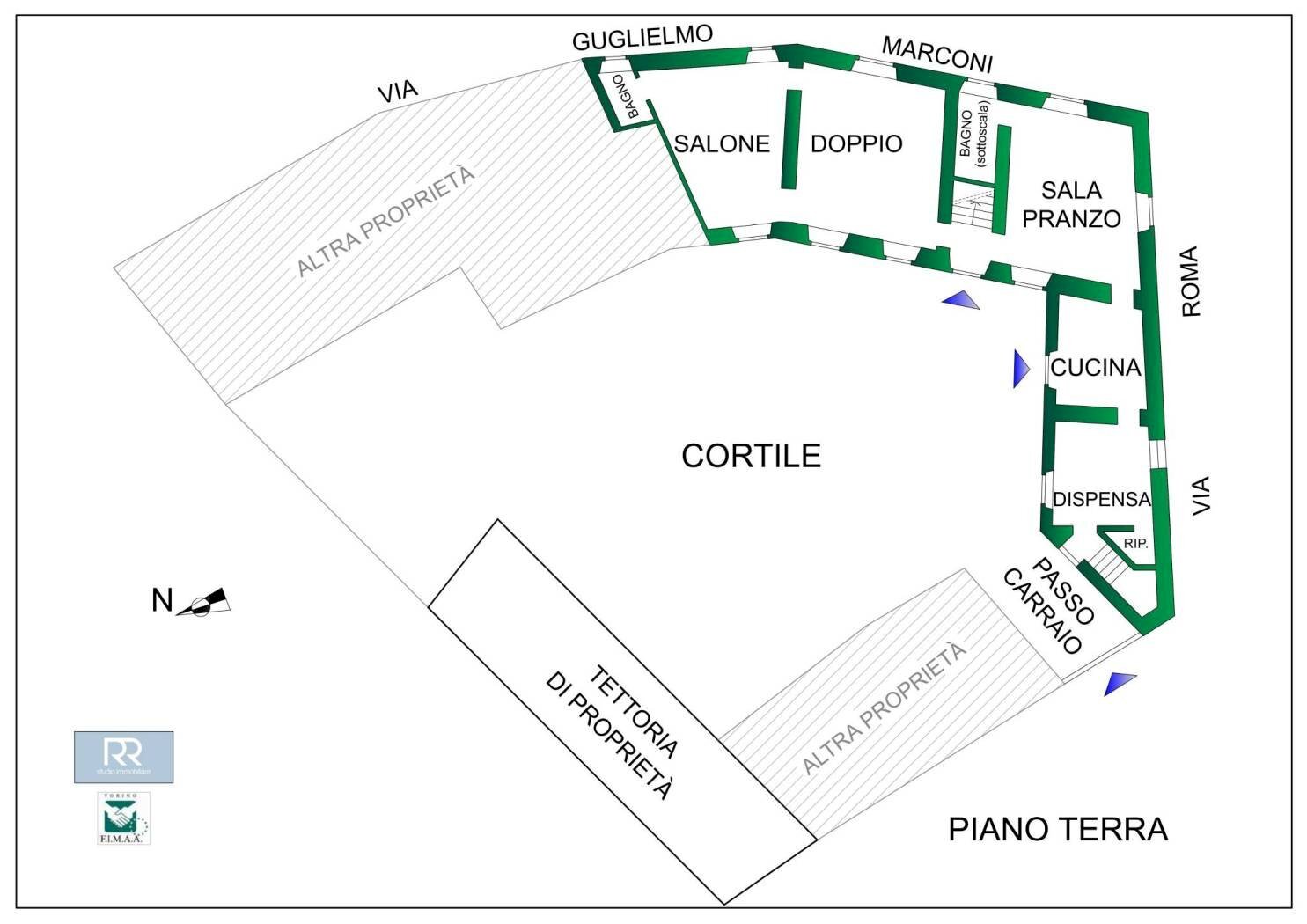 Rustic via Roma, 21, Piea - floor plans 1