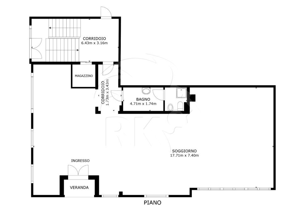 Screenshot 2026-04-29 091727.png - Office Via Alfieri Maserati 3, Bologna (neighborhood San Donato) - floor plans 1