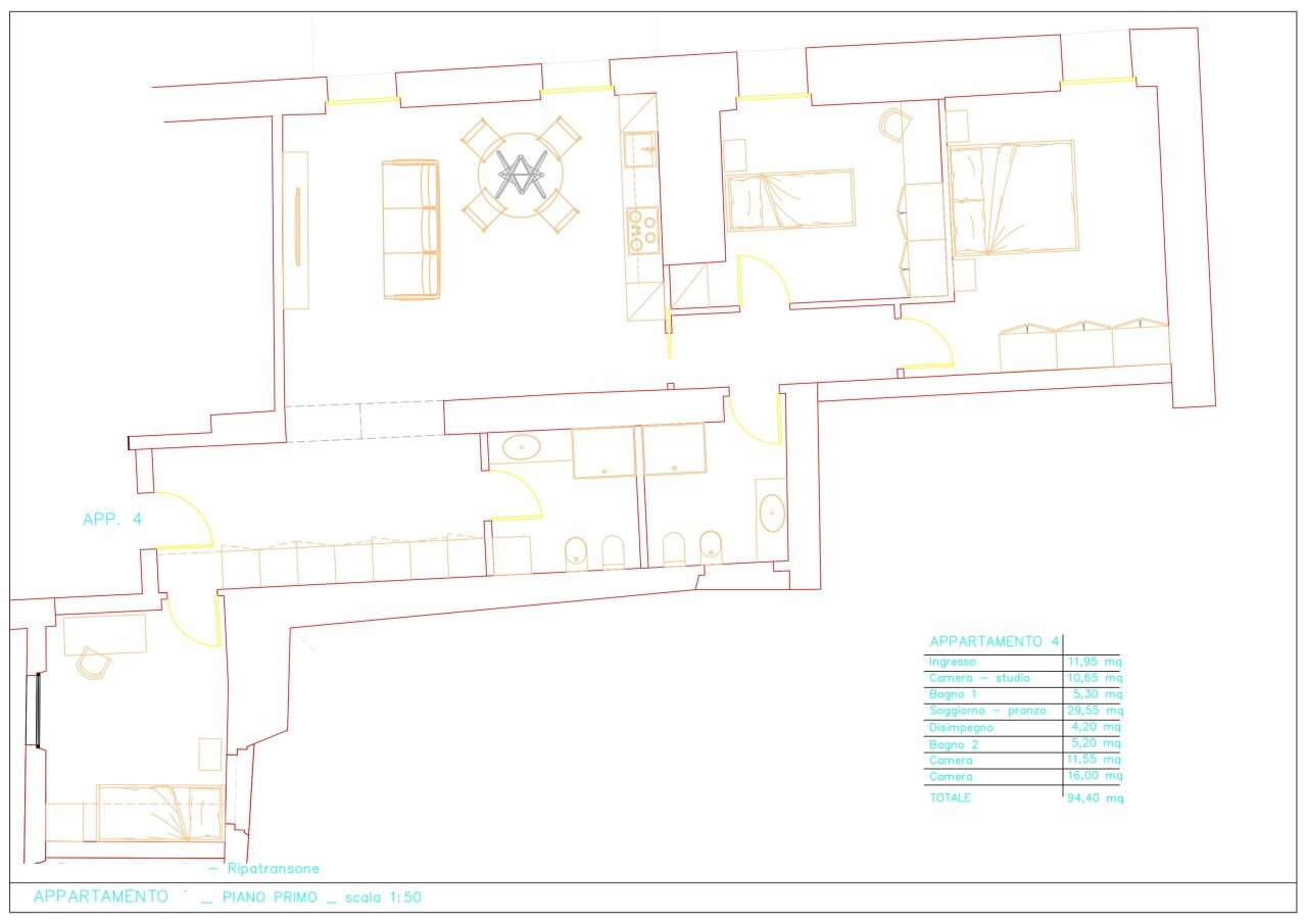 36 DI LEO IMMOBILIARE VENDE APPARTAMENTO NUOVO A R - Apartment Ripatransone - floor plans 1